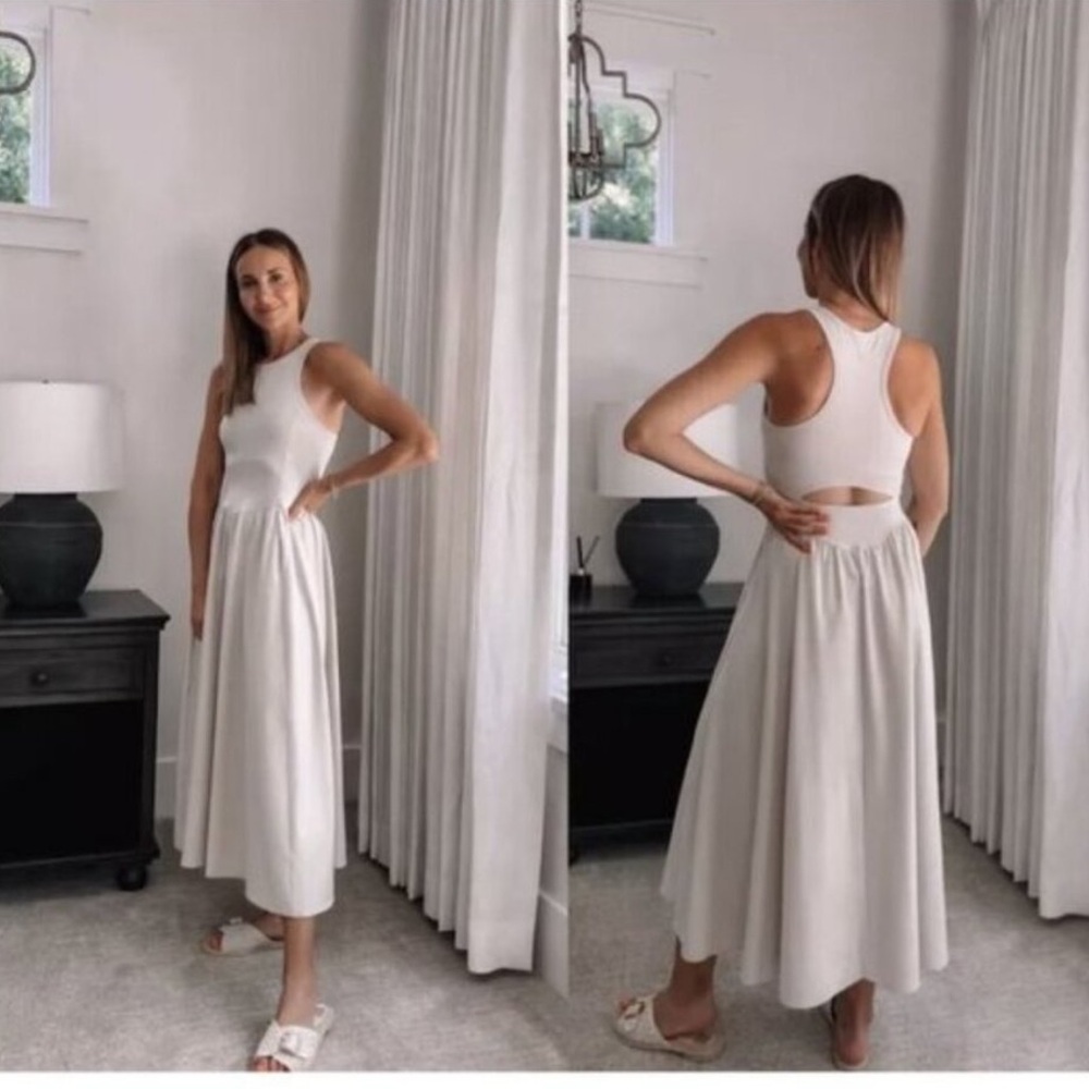 Zella racerback cutout midi